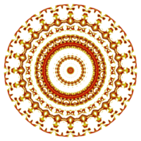 ornement de motif de mandala de fleurs png