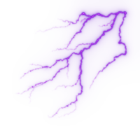 bliksem, elektrisch blikseminslag staking gedurende nacht storm, invloed, scheur, magisch energie flash png