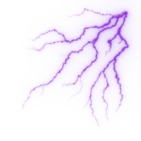 relámpago, golpe de rayo eléctrico durante la tormenta nocturna, impacto, grieta, destello de energía mágica png