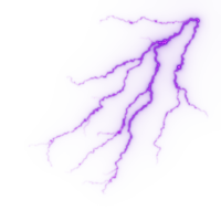 bliksem, elektrisch blikseminslag staking gedurende nacht storm, invloed, scheur, magisch energie flash png