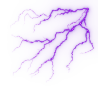 bliksem, elektrisch blikseminslag staking gedurende nacht storm, invloed, scheur, magisch energie flash png