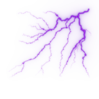 relámpago, golpe de rayo eléctrico durante la tormenta nocturna, impacto, grieta, destello de energía mágica png