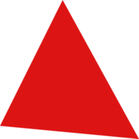 illustration de conception de triangle isolée sur fond transparent png