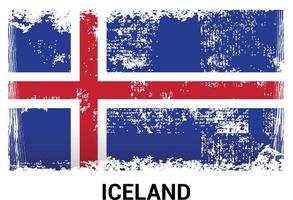 Iceland independence day design vector