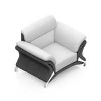 sillón isométrico aislado 3d render png