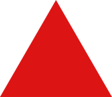 illustration de conception de triangle isolée sur fond transparent png