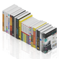 Isometric Books 3D render png