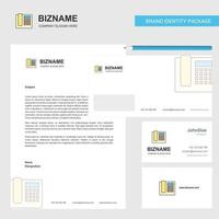 Telephone Business Letterhead Envelope and visiting Card Design vector template