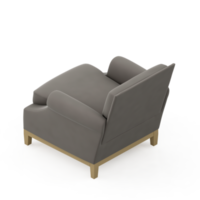 sillón isométrico aislado 3d render png