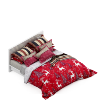 isometrisches schlafzimmer 3d rendern png