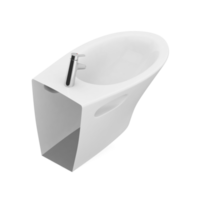 articles de salle de bain isométrique rendu isolé 3d png