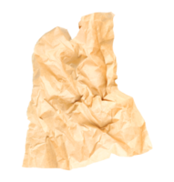 zerknittertes braunes Papier png