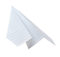 avion en papier isolé png