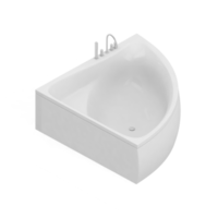 Isometric bathroom items 3D isolated render png