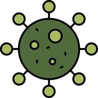 coronavirus molecule icon vector