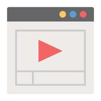 Trendy Video Tutorial vector