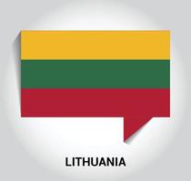 Lithuania flags design vector