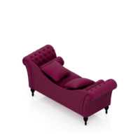 sillón isométrico aislado 3d render png