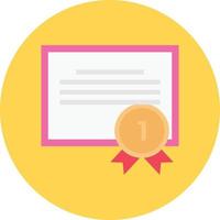 Ilustración de vector de certificado en un fondo. Símbolos de calidad premium. Iconos vectoriales para concepto y diseño gráfico.