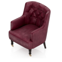 sillón isométrico aislado 3d render png