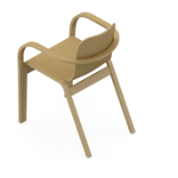 Isometric Chair 3D isolated rendering png