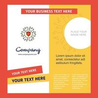 Protected processor Company Brochure Template Vector Busienss Template