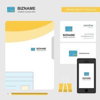 Credit card Business Logo File Cover Visiting Card and Mobile App Design Vector Illustration