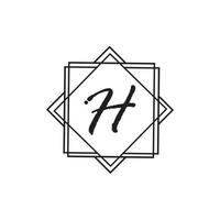 Letter H logo icon vector design template elements