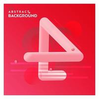 Abstract line background with red background vector