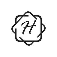 Letter H logo icon vector design template elements