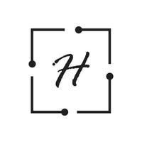 Letter H logo icon vector design template elements