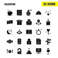 paquete de iconos de glifo sólido de san valentín para diseñadores y desarrolladores iconos de archivo amor romance imagen de san valentín amor romance vector de san valentín