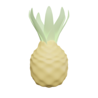 pineapple 3d render png