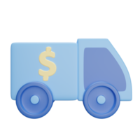 Bankzubringerwagen blau png