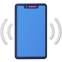icône isométrique de rendu 3d de téléphone intelligent. png