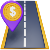 Tolls 3d rendering isometric icon. png