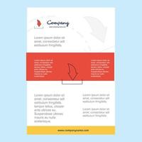 Template layout for Downloading comany profile annual report presentations leaflet Brochure Vector Background