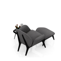 fauteuil isométrique rendu 3d isolé png