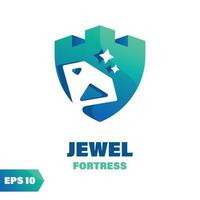 Jewel Fortress Logo vector