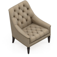 sillón isométrico aislado 3d render png