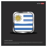 vector de diseño de bandera de uruguay