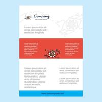 Template layout for Eye setting comany profile annual report presentations leaflet Brochure Vector Background