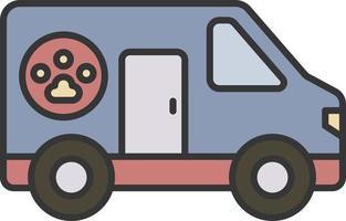 pets, ambulance color icon vector