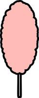 Cotton Candy color icon vector