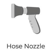 Trendy Hose Nozzle vector