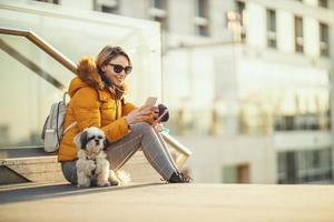 Texting To Friend photo