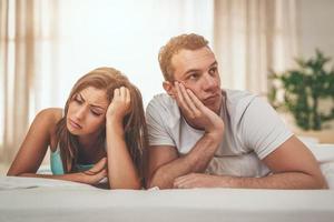 Couple laying down photo