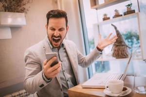 Angry Businessman view photo