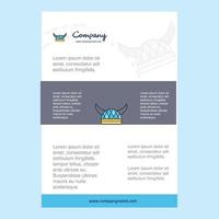 Template layout for Helmet comany profile annual report presentations leaflet Brochure Vector Background