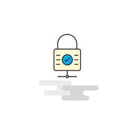 Flat Locked Icon Vector